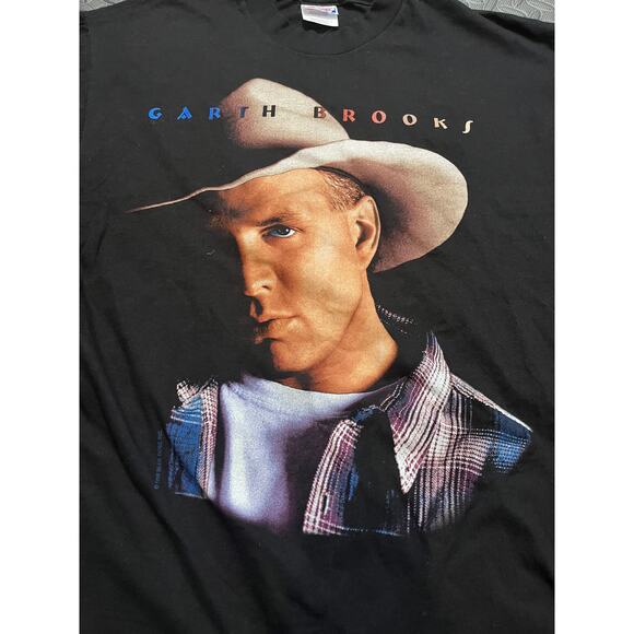 Vintage 1998 Garth Brooks T-Shirt‎ Large Fresh Horses Tour Made In USA Country - Picture 2 of 8